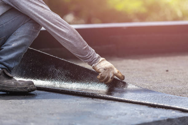 Professional Basement Waterproofing technician working in Goreville, IL